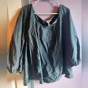 Ava & Viv 3x Black Blouse NWT